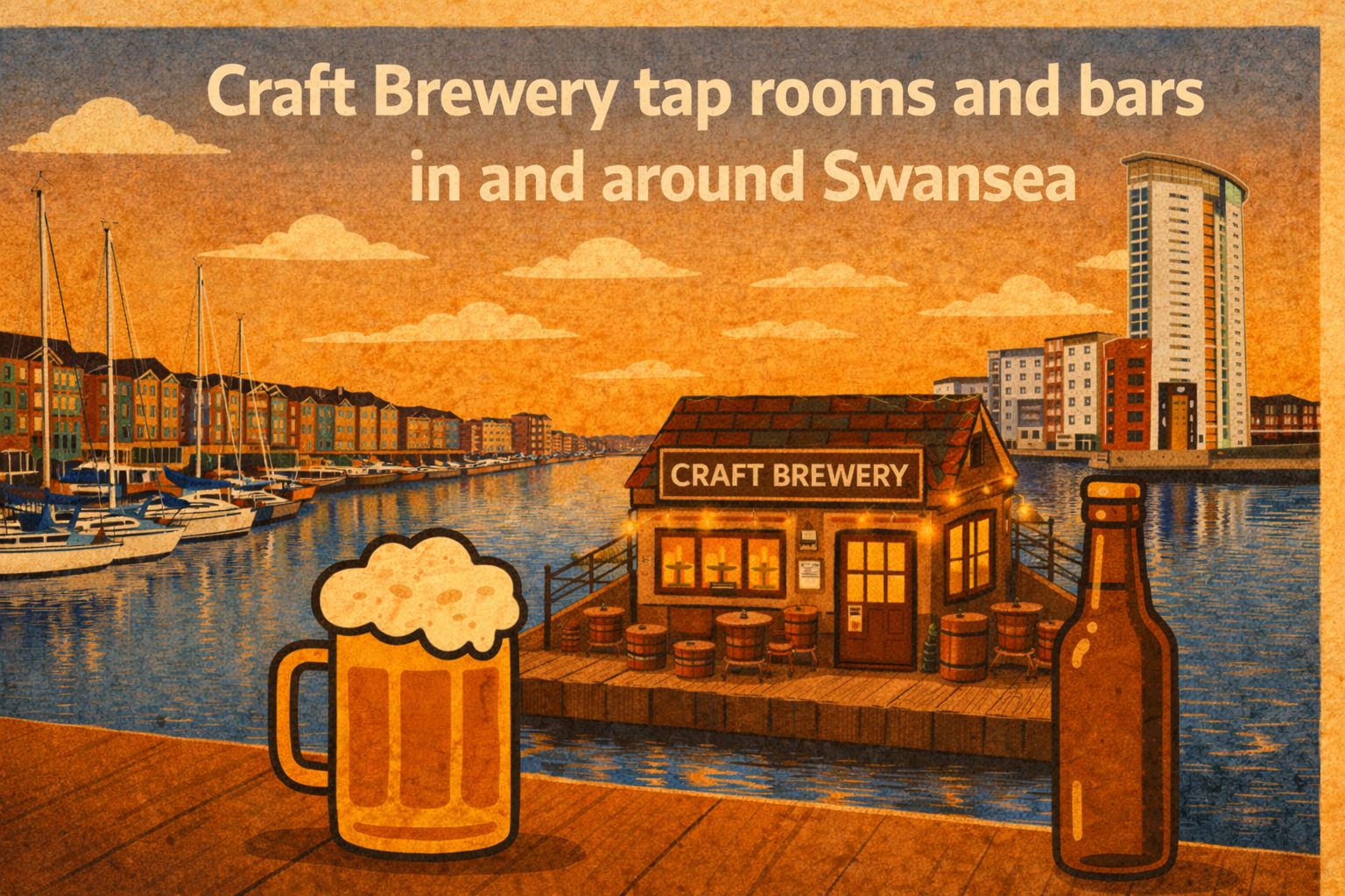 Craft Brewery tap rooms and bars in and around Swansea